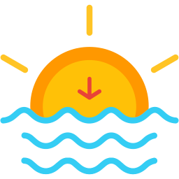 256x256 Sunset Icon Myiconfinder