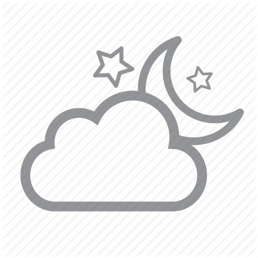 512x512 Cloudy, Evening Icon