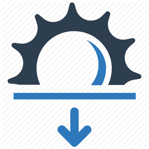 512x512 Down, Evening, Horizon, Sun, Sun Down, Sunset Icon