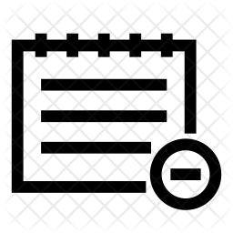 256x256 Remove Event Icon Of Line Style