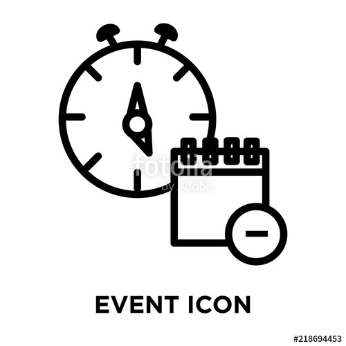 500x500 Event Icons Isolated On White Background Modern And Editable