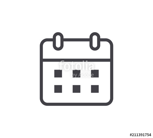 500x450 Event Planner Line Icon Editable Stroke Stock Image And Royalty