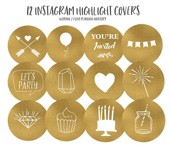 570x515 Instagram Story Highlight Covers For Wedding Industry Event