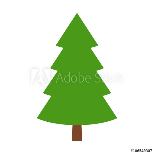 Evergreen Conifer Pine Tree Flat Stylized Color Icon For Apps 500x500 Evergreen Conifer Pine Tree Flat Stylized Color Icon For Apps