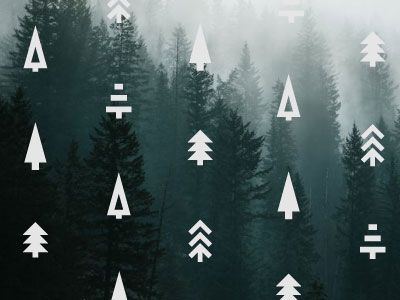 Geometric Evergreens Icons Icon Design, Tree Icon, Tree Graphic 400x300 Geometric Evergreens Icons Icon Design, Tree Icon, Tree Graphic
