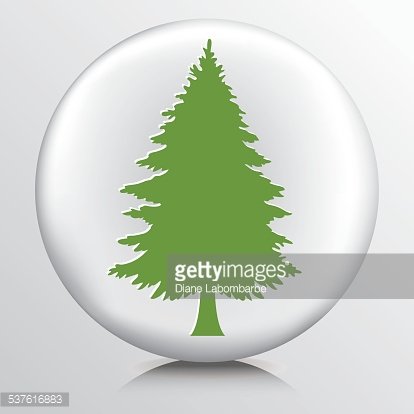 Round Environment Icon With Evergreen Tree Silhouette Premium 414x414 Round Environment Icon With Evergreen Tree Silhouette Premium