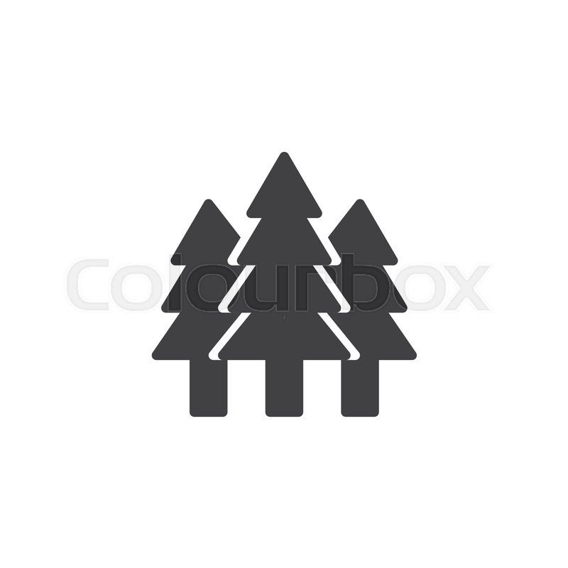 Spruce Forest Icon Vector, Filled Flat Stock Vector Colourbox 800x800 Spruce Forest Icon Vector, Filled Flat Stock Vector Colourbox