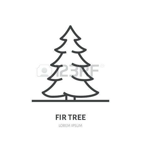 Evergreen Tree Outline 450x450 Evergreen Tree Outline
