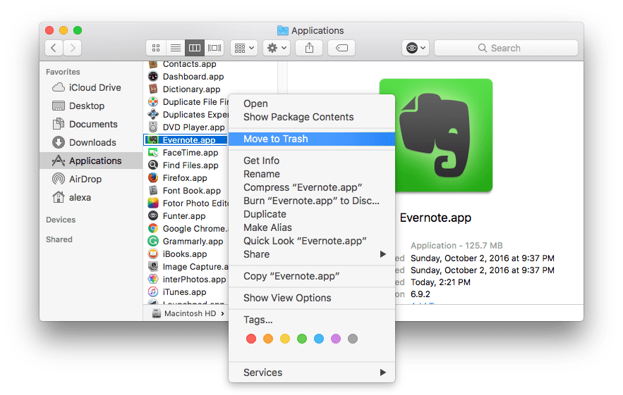883x561 Uninstall Evernote On Mac
