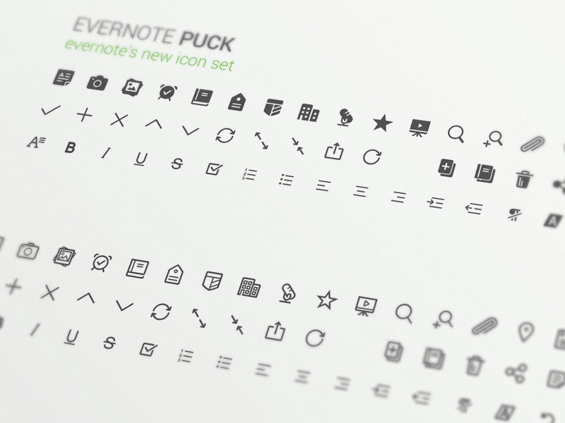 800x600 Evernote Puck Design Icon Inspiration Line Icon, Icon Design