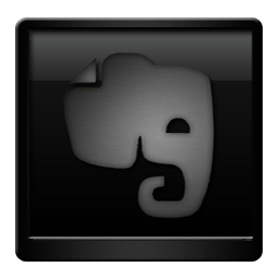 256x256 Black Evernote Icon Download Blackbeauty Icons Iconspedia