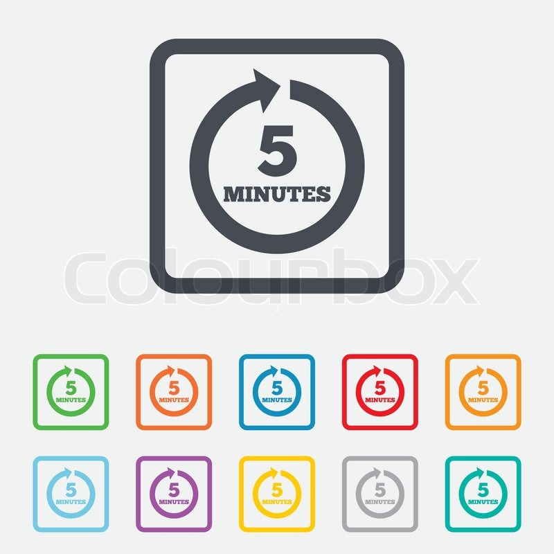800x800 Every Minutes Sign Icon Full Stock Vector Colourbox