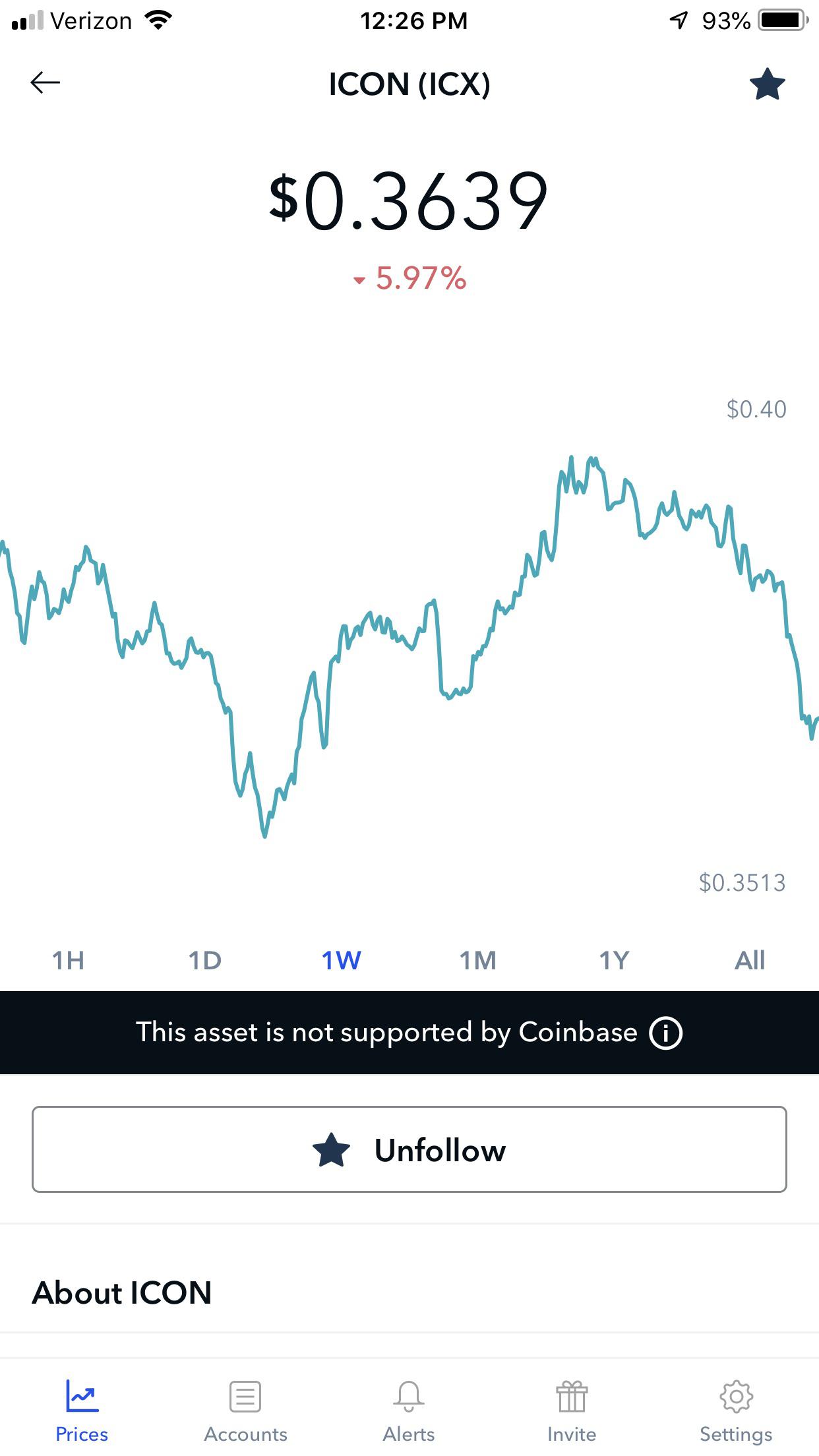 1242x2208 Everyone Follow Icon On Coinbase Open All, Go To Prices, Click