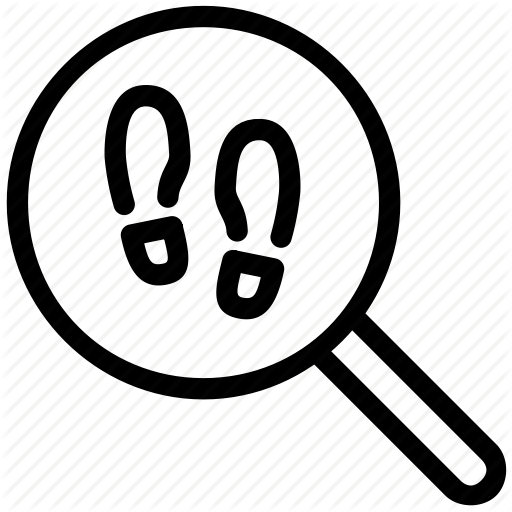 512x512 Evidence, Foot, Investigating, Prints Icon