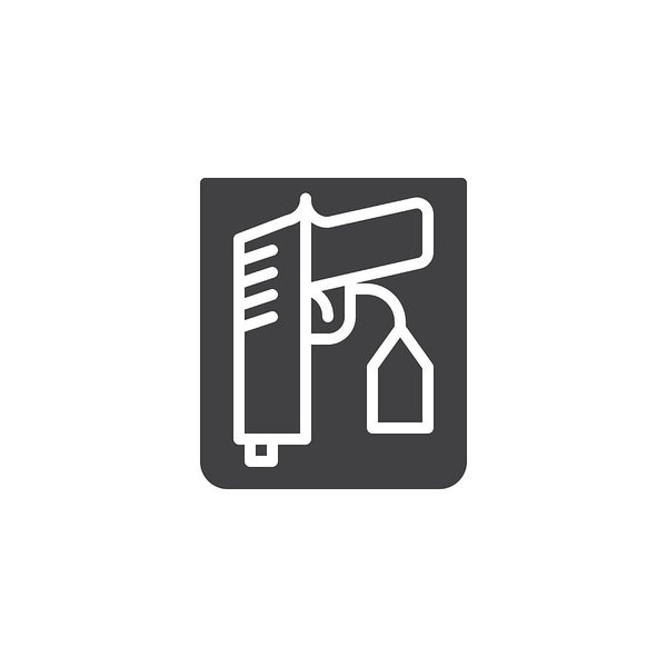 600x600 Weapon Proof Evidence Icon Vector Art Print