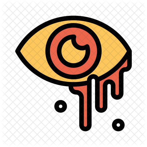 512x512 Eye Icon Of Colored Outline Style