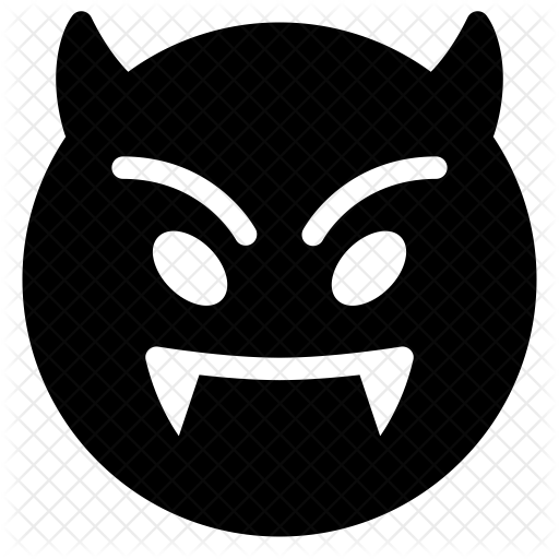512x512 Evil Icon Of Glyph Style