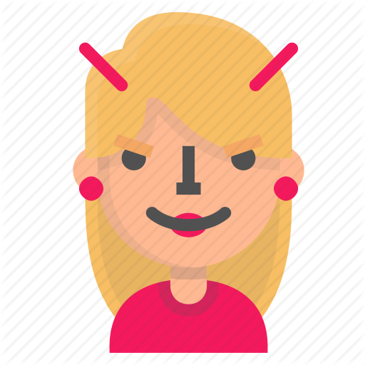 512x512 Avatar, Blond, Emoji, Evil Icon