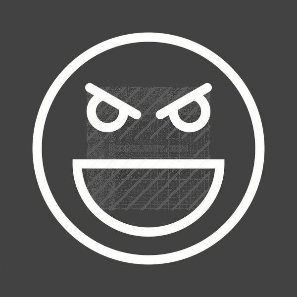 600x600 Evil Line Inverted Icon