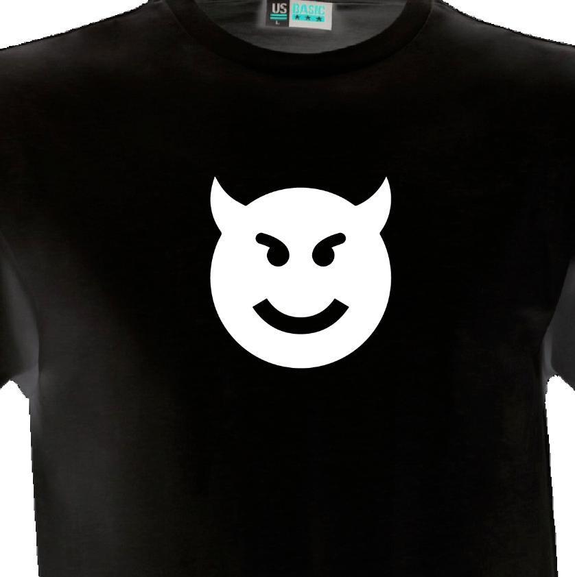 838x842 Vinyl Fantasy Logo Evil Smile Horns Devil Icon Shirt Tee Custom