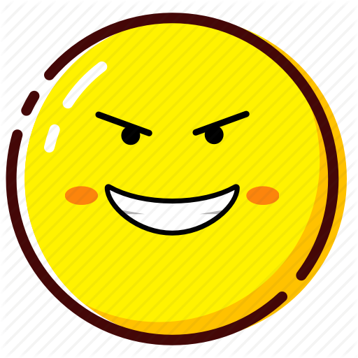 512x512 Cute, Emoji, Emoticon, Evil, Expression Icon