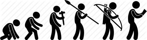 512x140 Darwin, Evolution, Evolve, Human, Mankind, Prehistoric, Process Icon