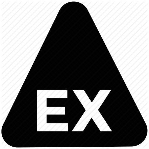 512x512 Dangerous, Ex Symbol, Explosive Atmosphere, Explosive Warning