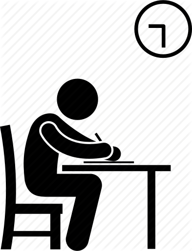 393x512 Exam, Examination, Man, Paper, Taking, Test Icon