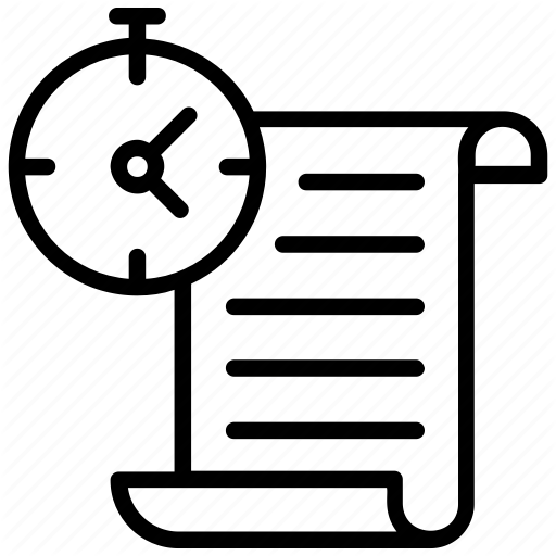 512x512 Exam, Mock Test, Project Deadline, Test Paper, Time Fixation Icon