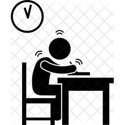 256x256 Exam Icon Of Glyph Style