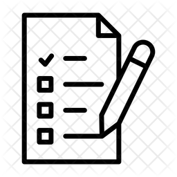 256x256 Exam Icon Of Line Style