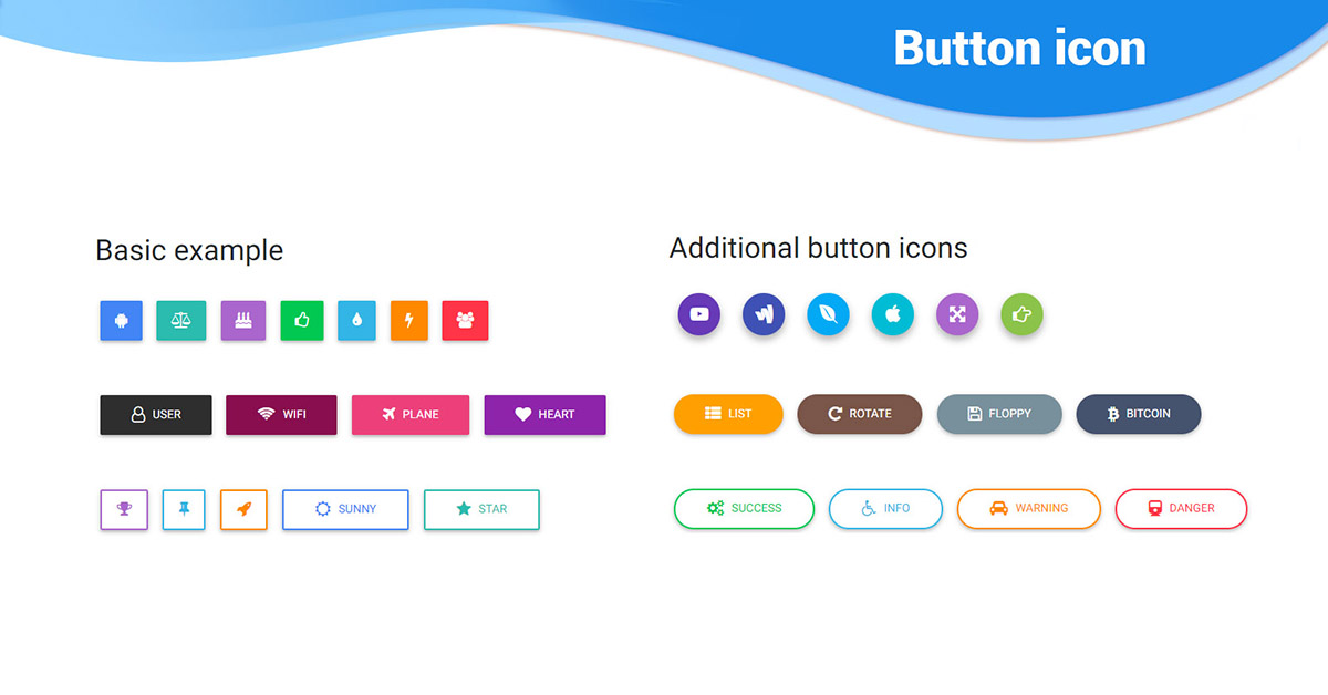 1200x628 Bootstrap Icon Button