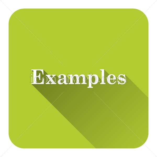 600x600 Examples Flat Icon With Long Shadow Vector
