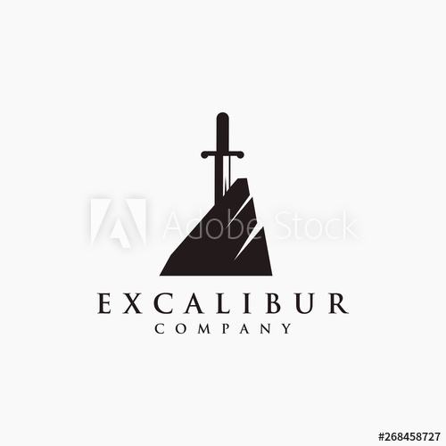 Minimalist Excalibur Logo Icon 500x500 Minimalist Excalibur Logo Icon