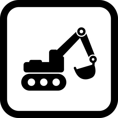 490x490 Excavator Icon Design Vector