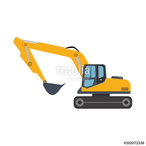 500x500 Excavator Icon Equipment Machine Stock Image And Royalty Free