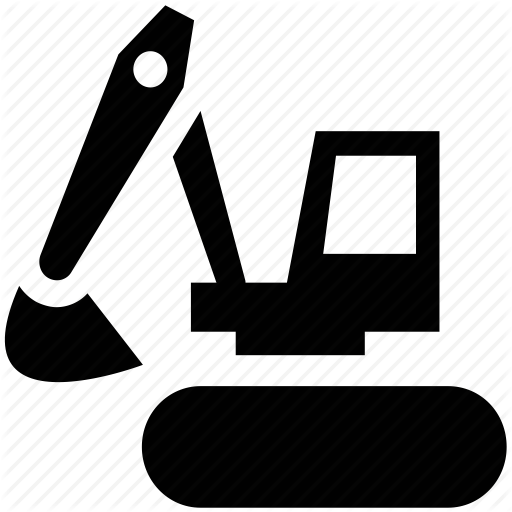 512x512 Construction, Crane, Digger, Excavator, Machine, Vehicle, Work Icon