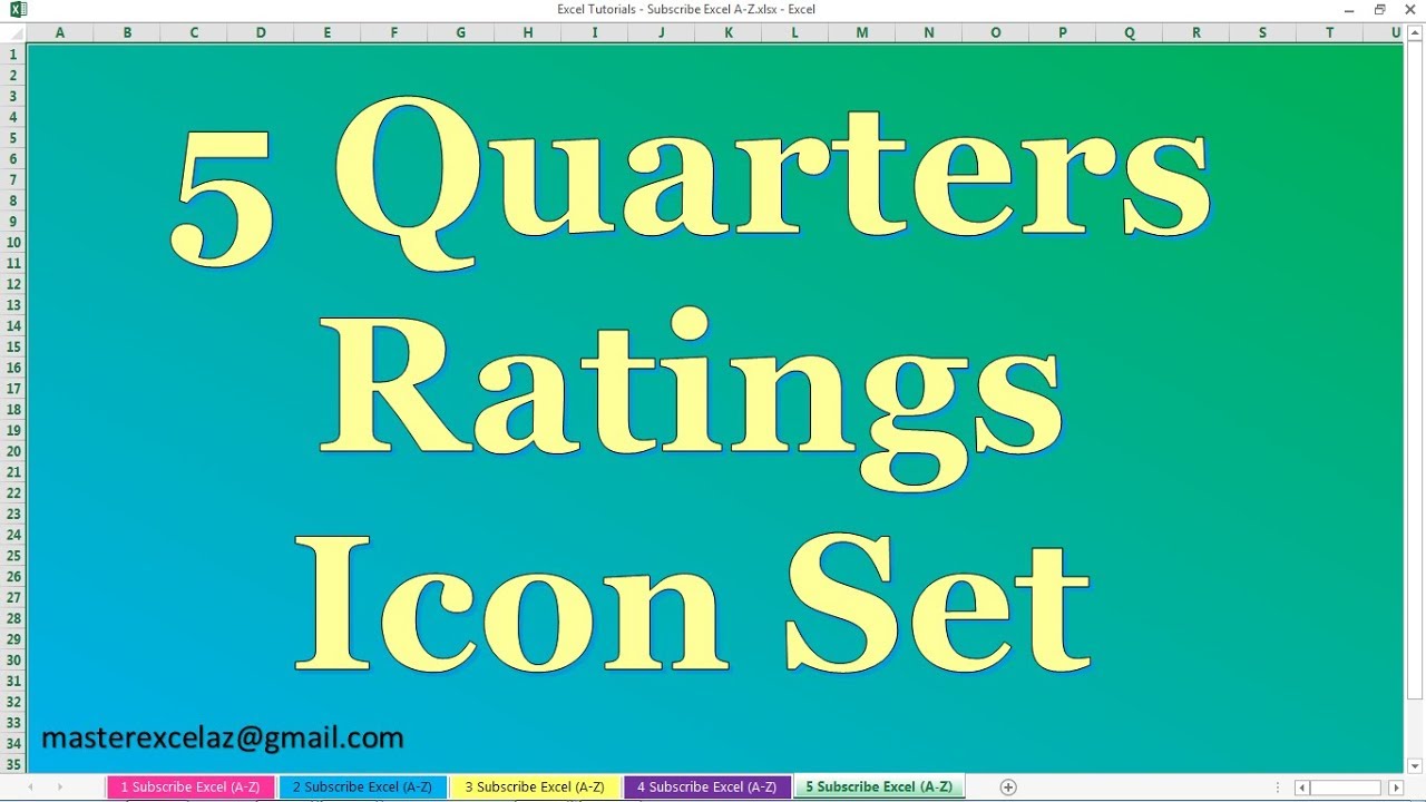 1280x720 How To Apply Quarters Ratings Icon Set Using Conditional