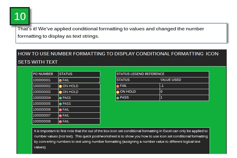 806x537 Excel Custom Number Formatting How To Conditionally Format Text