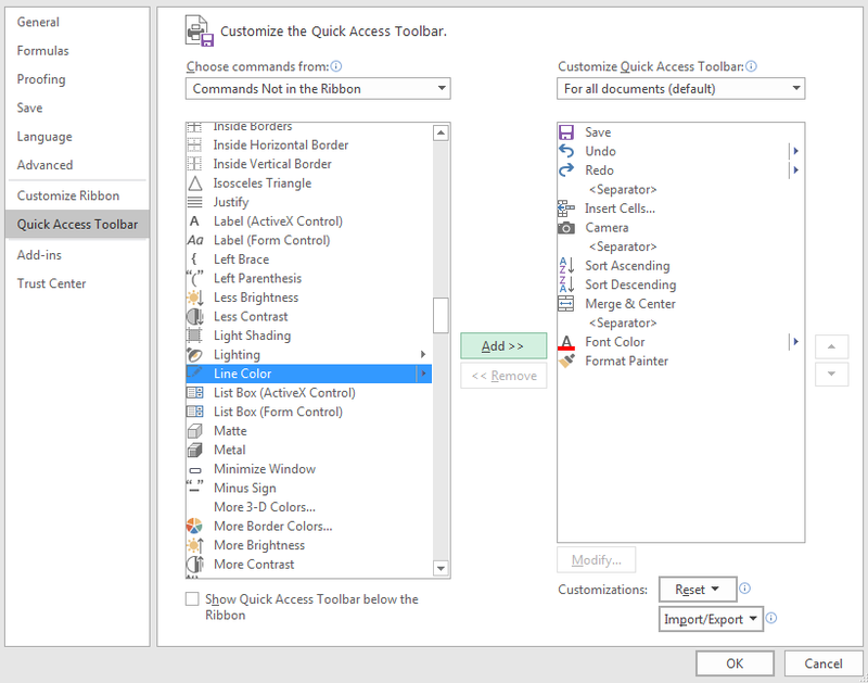 800x629 How To Customize Microsoft Excel's Quick Access Toolbar Windows