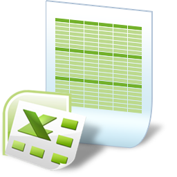256x256 Excel Document Junior Icon Gallery