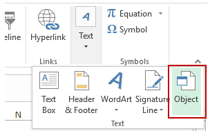 304x193 How To Embed A Pdf In An Excel Worksheet