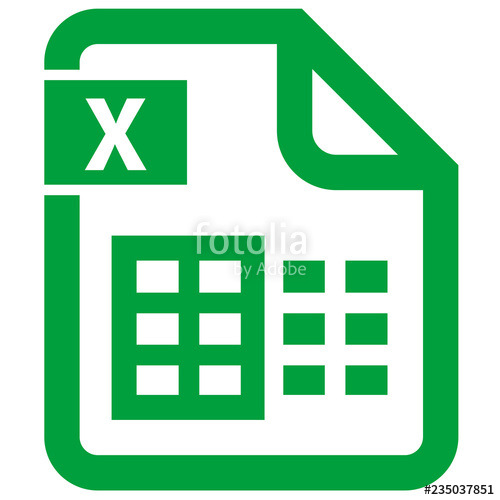 500x500 Digital Office Excel Icon Stock Image And Royalty Free