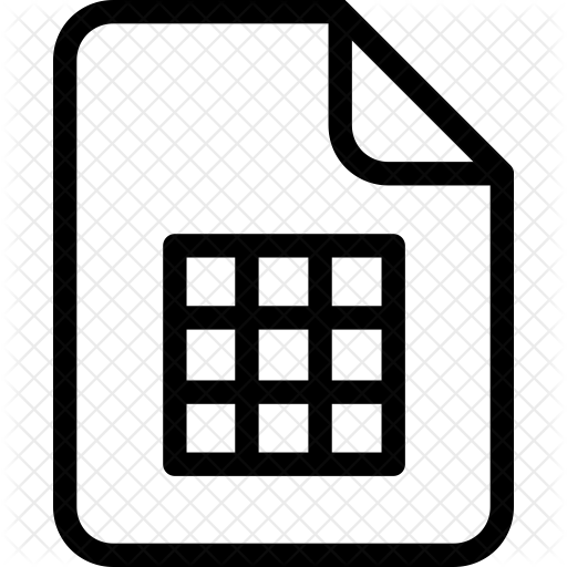 512x512 Excel Sheet Icon Of Line Style