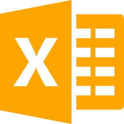 256x256 Free Orange Ms Excel Icon