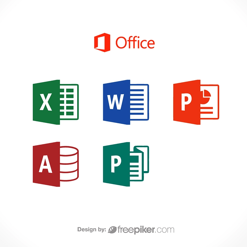 800x800 Freepiker Microsoft Office Word Excel Powerpoint Publisher Icon