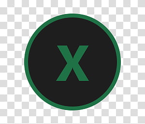 300x256 Circular Icon Set, Excel, Black And White X Logo Transparent