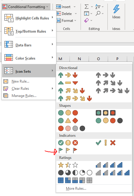 449x655 Highlighting Top X Values With Icon Set