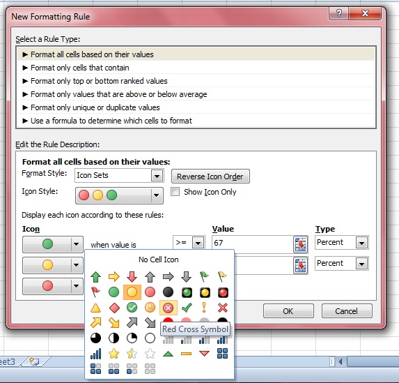 573x549 How To Add Conditional Icon Formatting To Excel