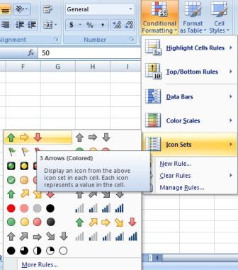 336x381 Microsoft Excel Tutorial Coditional Formatting Icon Sets